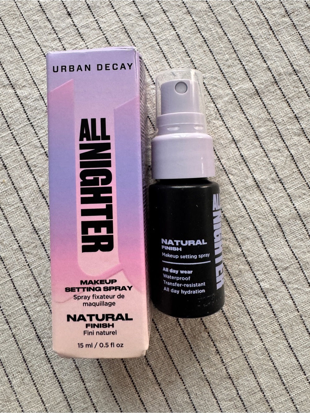 Urban Decay All Nighter Natural Finish Setting Spray 15ml NEW